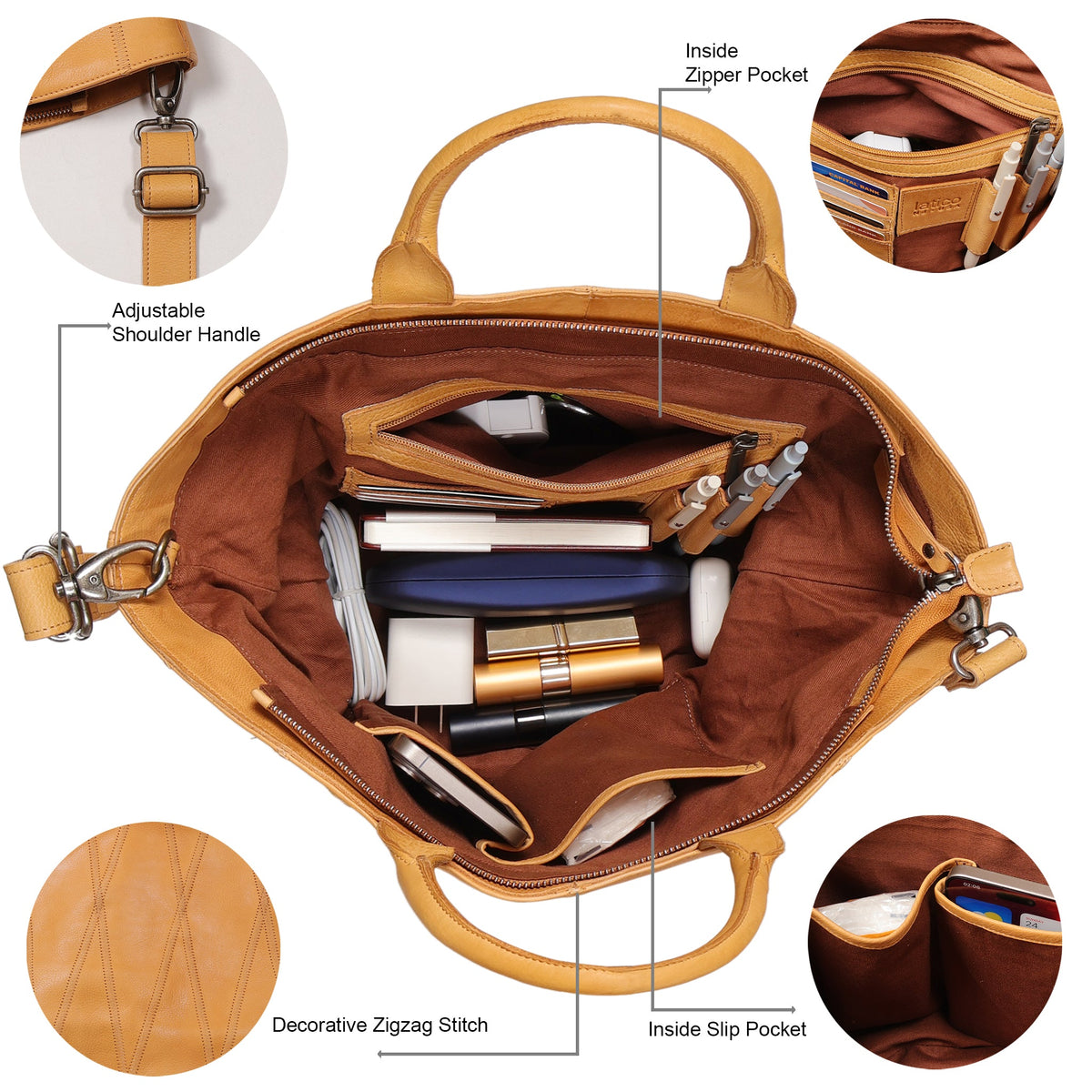 Claudia Diamond Leather Crossbody Bag - Image 7