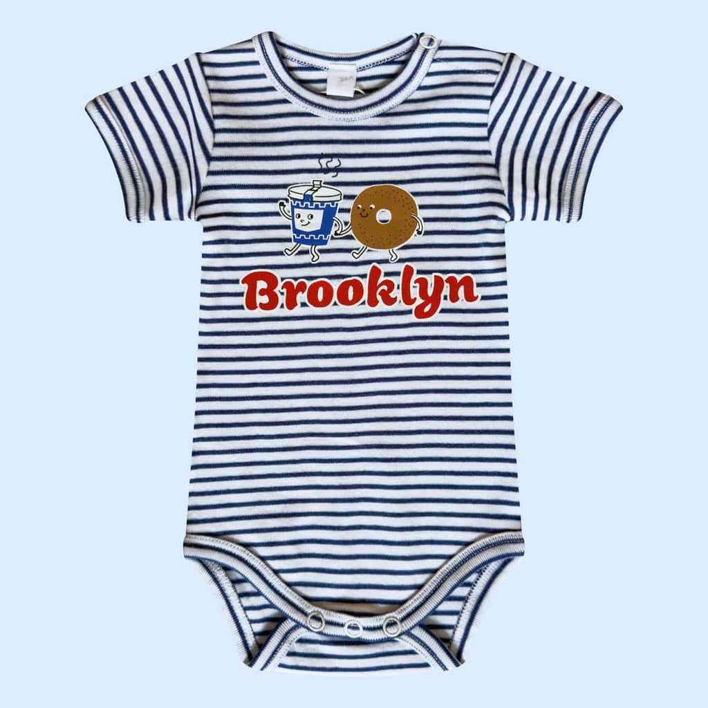 Estella Brooklyn Bagels & Coffee Baby Onesie - 0-3M - Image 3