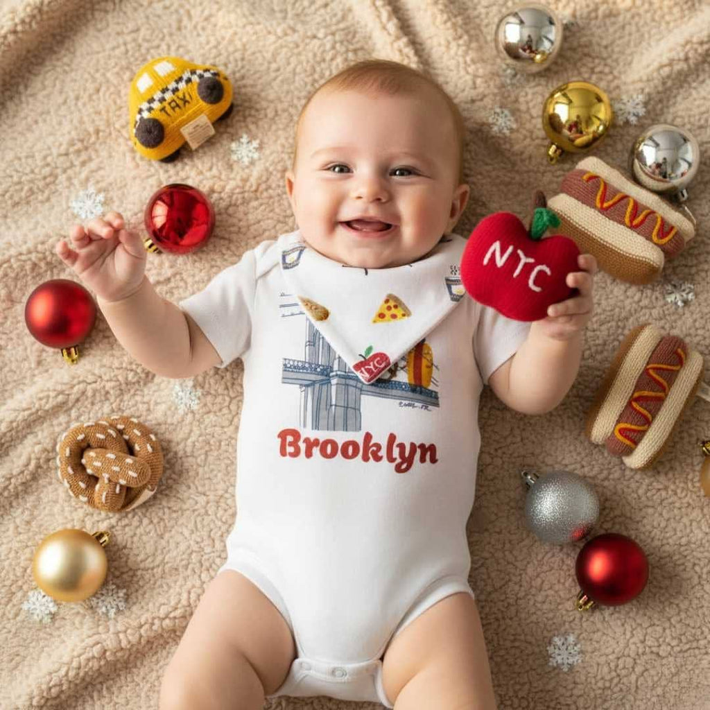 Estella Organic Baby Onesie with Brooklyn Buddies - 6-12 Months - Image 3