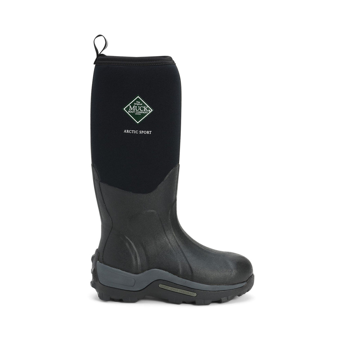 Muck Boots Arctic Sport Pull On Wellington Boot - Black/Black - Image 5