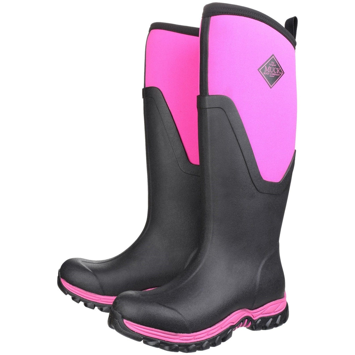 Muck Boots MB Arctic Sport II Tall Wellingtons - Black/Pink - Image 6