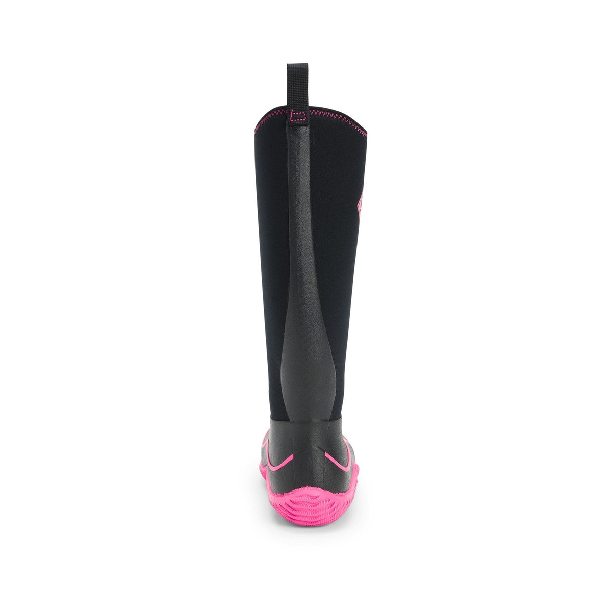 Muck Boots Hale Pull On Womens Wellington - Black/Pink - Image 2