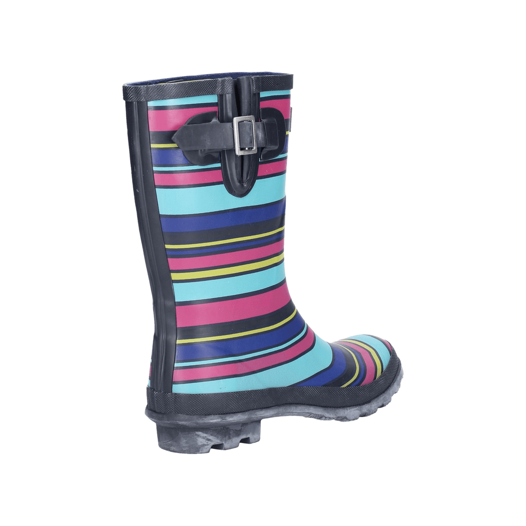 Cotswold Paxford Womens Elasticated Mid Calf Wellington Boots - Stripe Multicoloured - Image 5