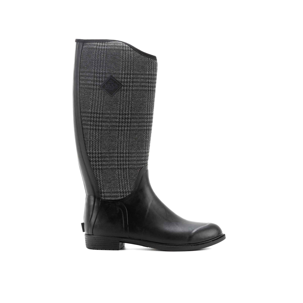 Muck Boots Derby Tall Womens - Black/Plaid - Image 5