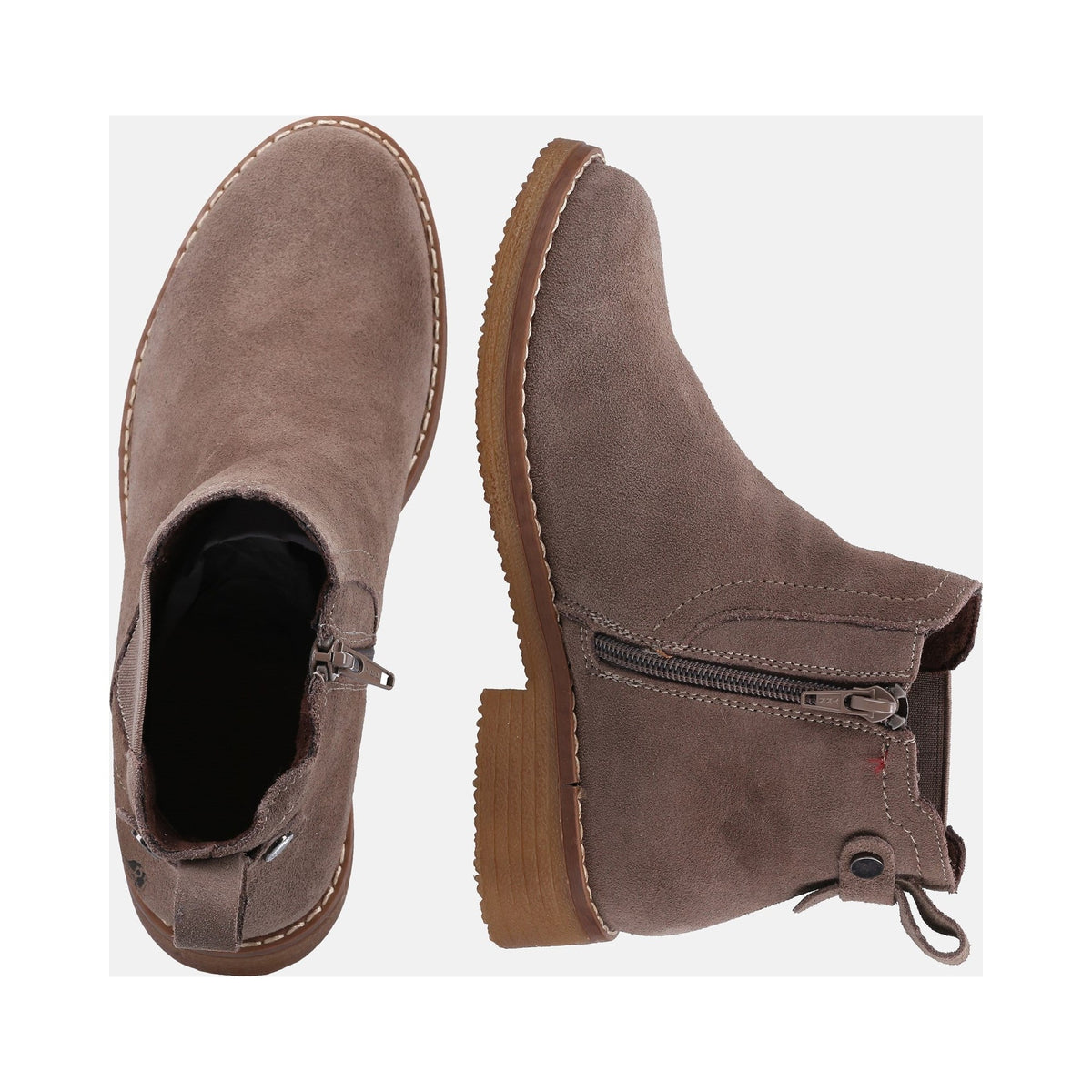 Hush Puppies Maddy Ladies Ankle Boots Womens - Grey - Image 5