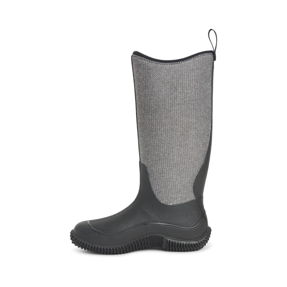 Muck Boots Hale Womens Wellington - Black/Fuzzy Herringbone - Image 7