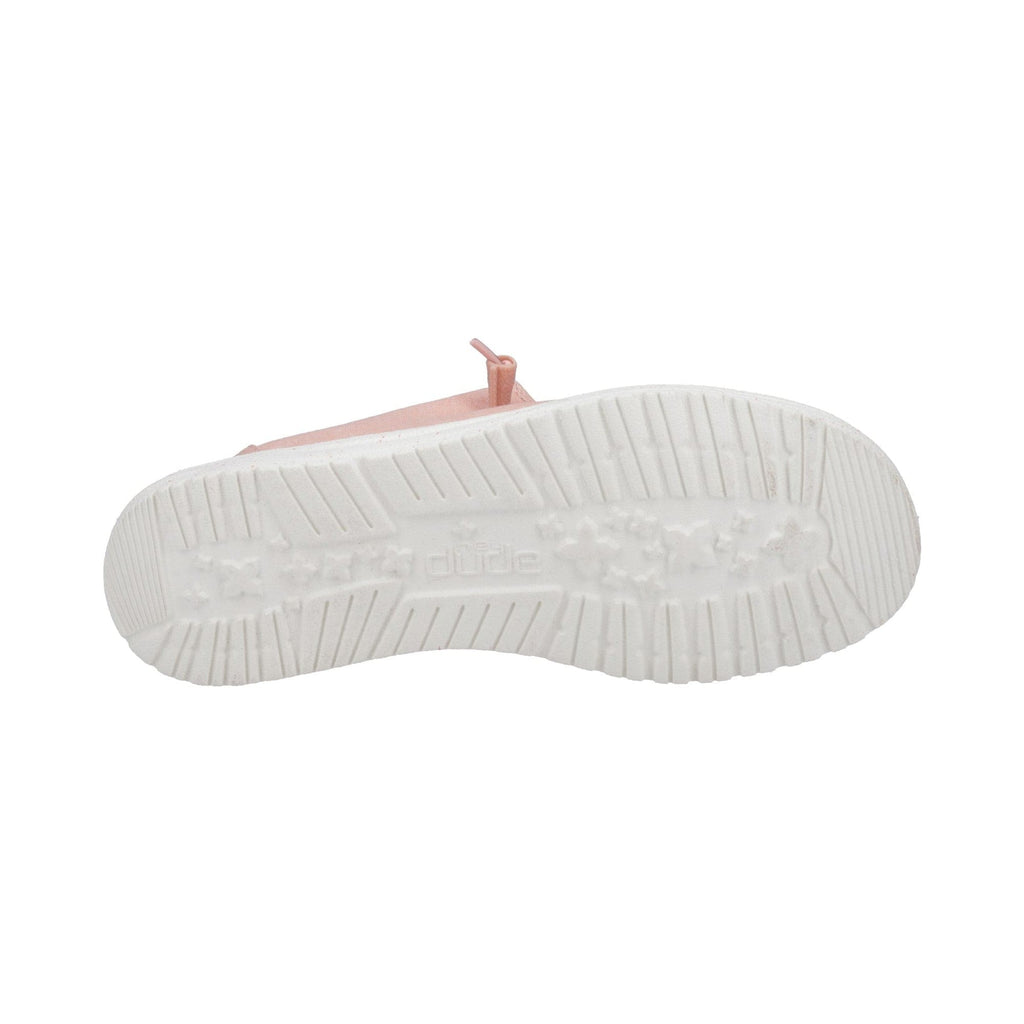 HEYDUDE Wendy Womens Canvas Shoe - Pink - Image 3