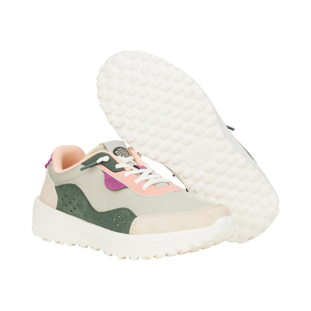 HEYDUDE Hayden Colorblock Womens Trainers - Dusty Olive/Multi - Image 3