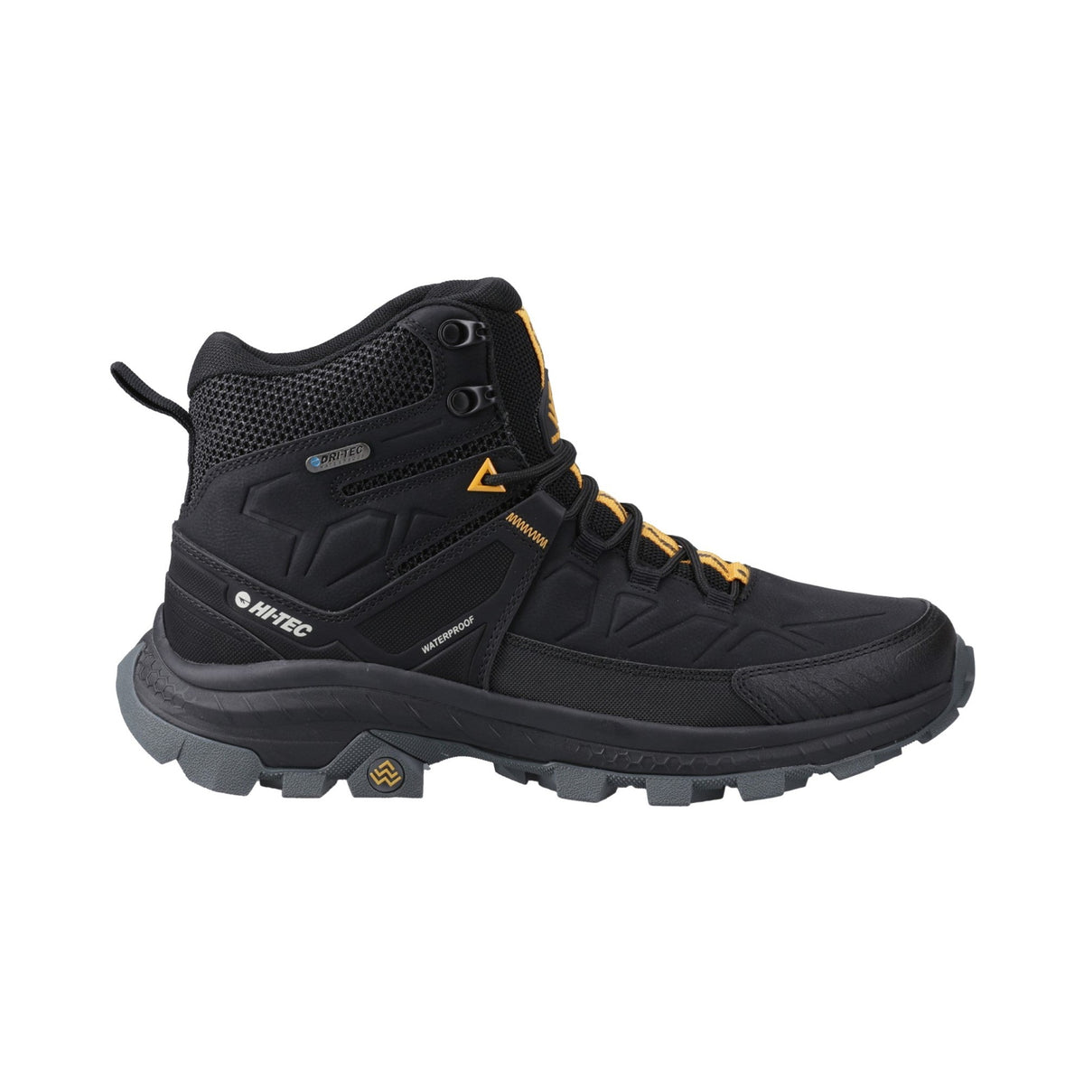 Hi-Tec Rainier Mens Hiking Boots - Black - Image 4