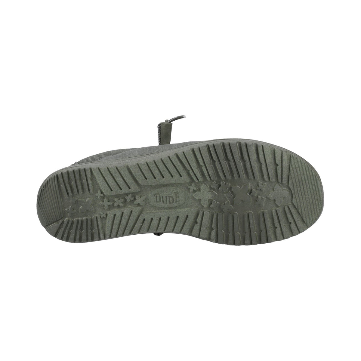 HEYDUDE Wally Stretch Canvas Mens Shoes - Deep Green - Image 3