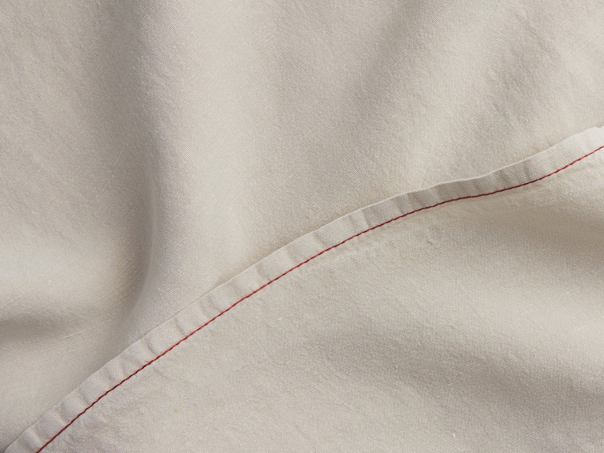 Linen Tencel Pillowcase Set - FINAL SALE (Bone with Canyon) - Image 3