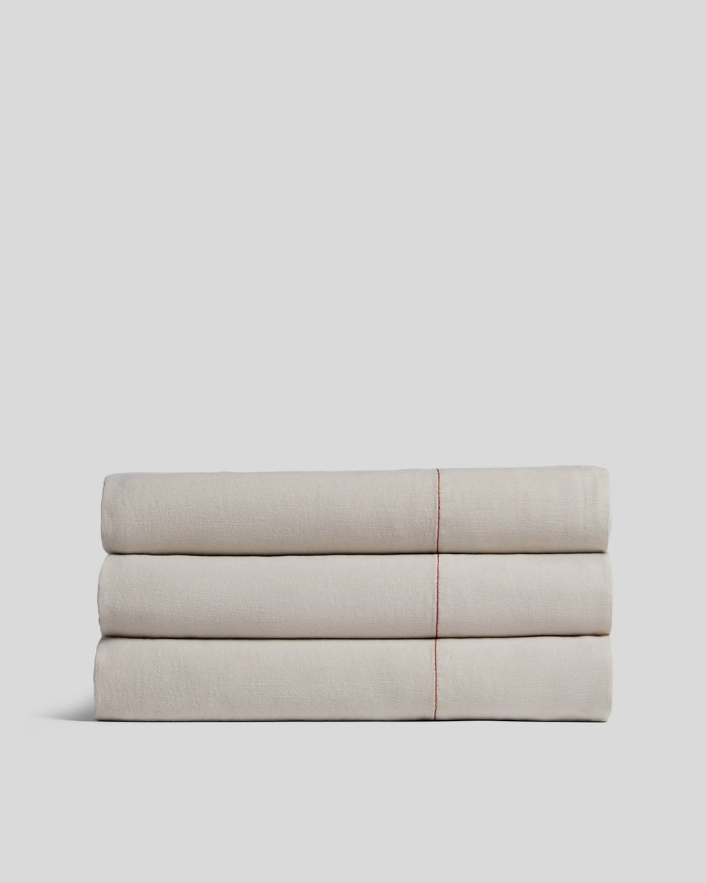 Linen Tencel Top Sheet - FINAL SALE (Bone with Canyon)