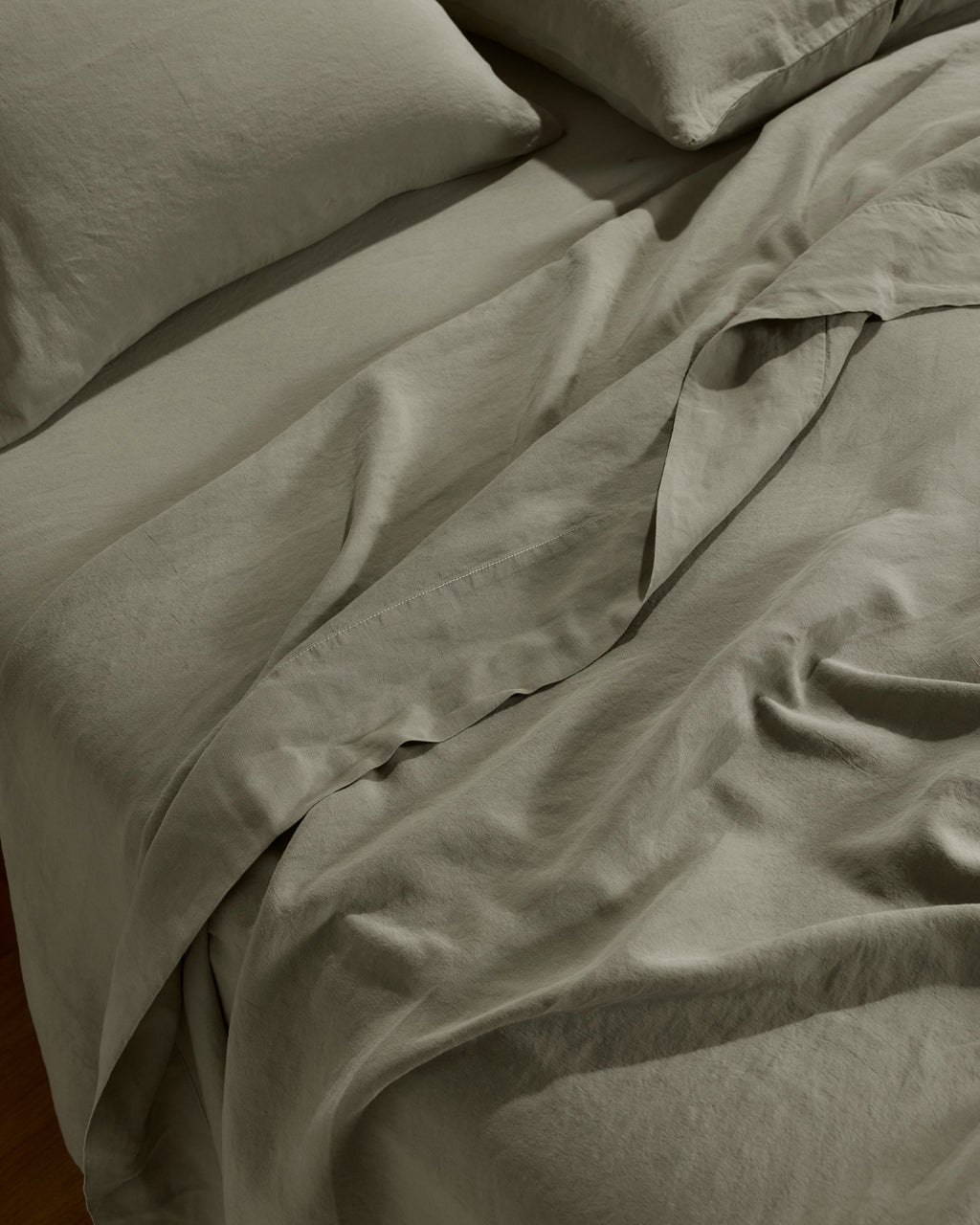 Linen Tencel Top Sheet - FINAL SALE (Moss) - Image 2