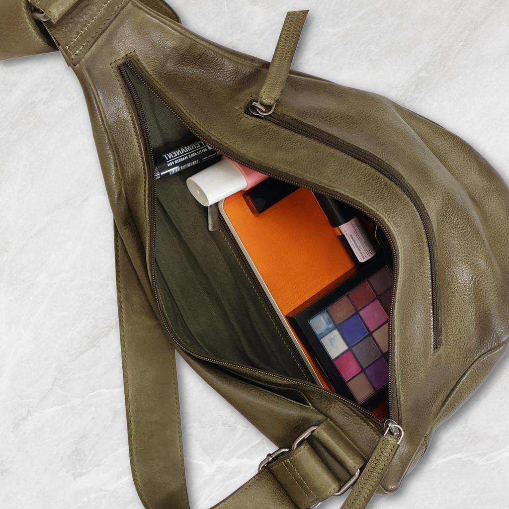Hippie Leather Sling Bag - Image 12