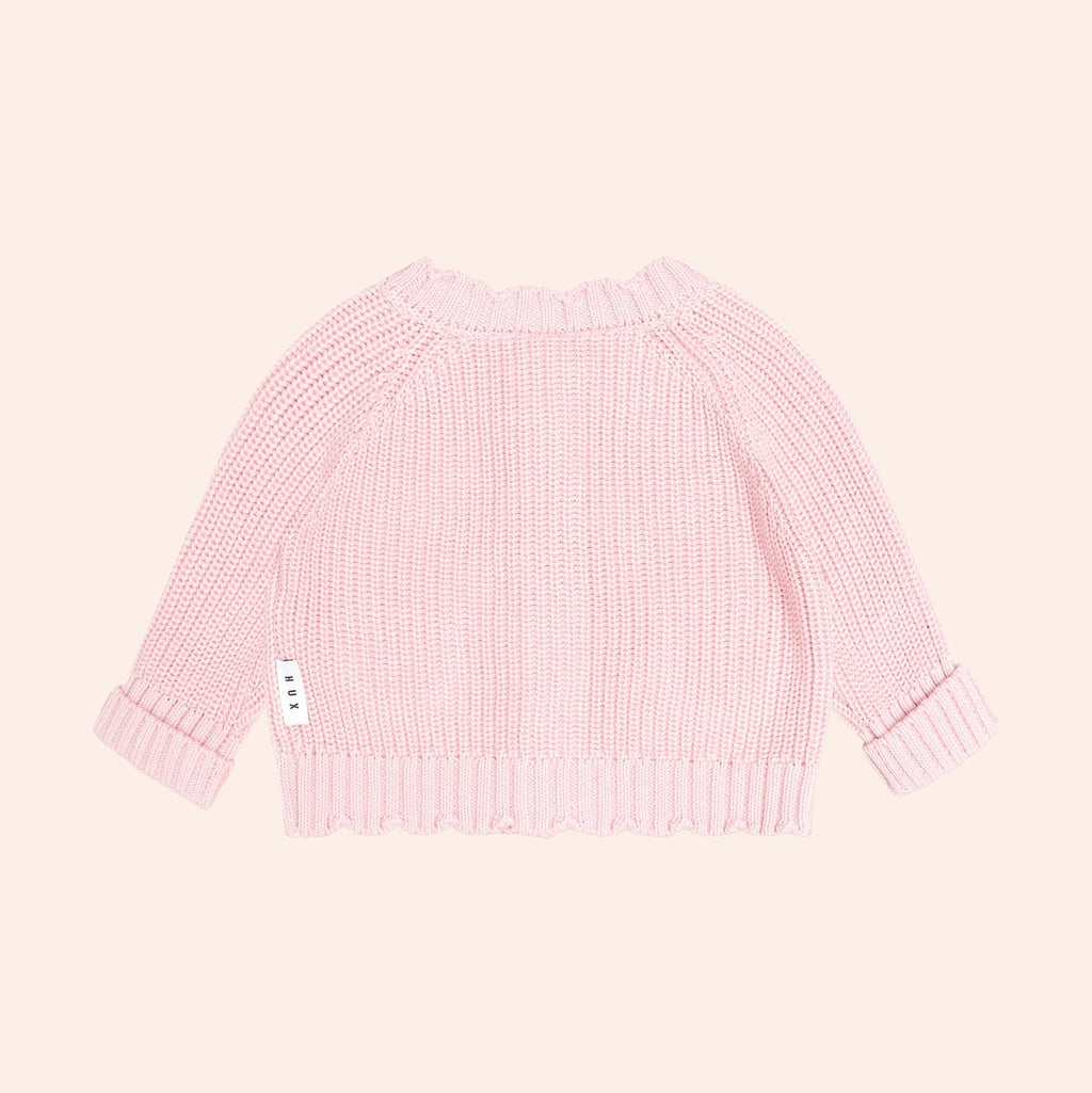 Huxbaby Baby Pink Fisherman Cardi, 3-6M - Image 2