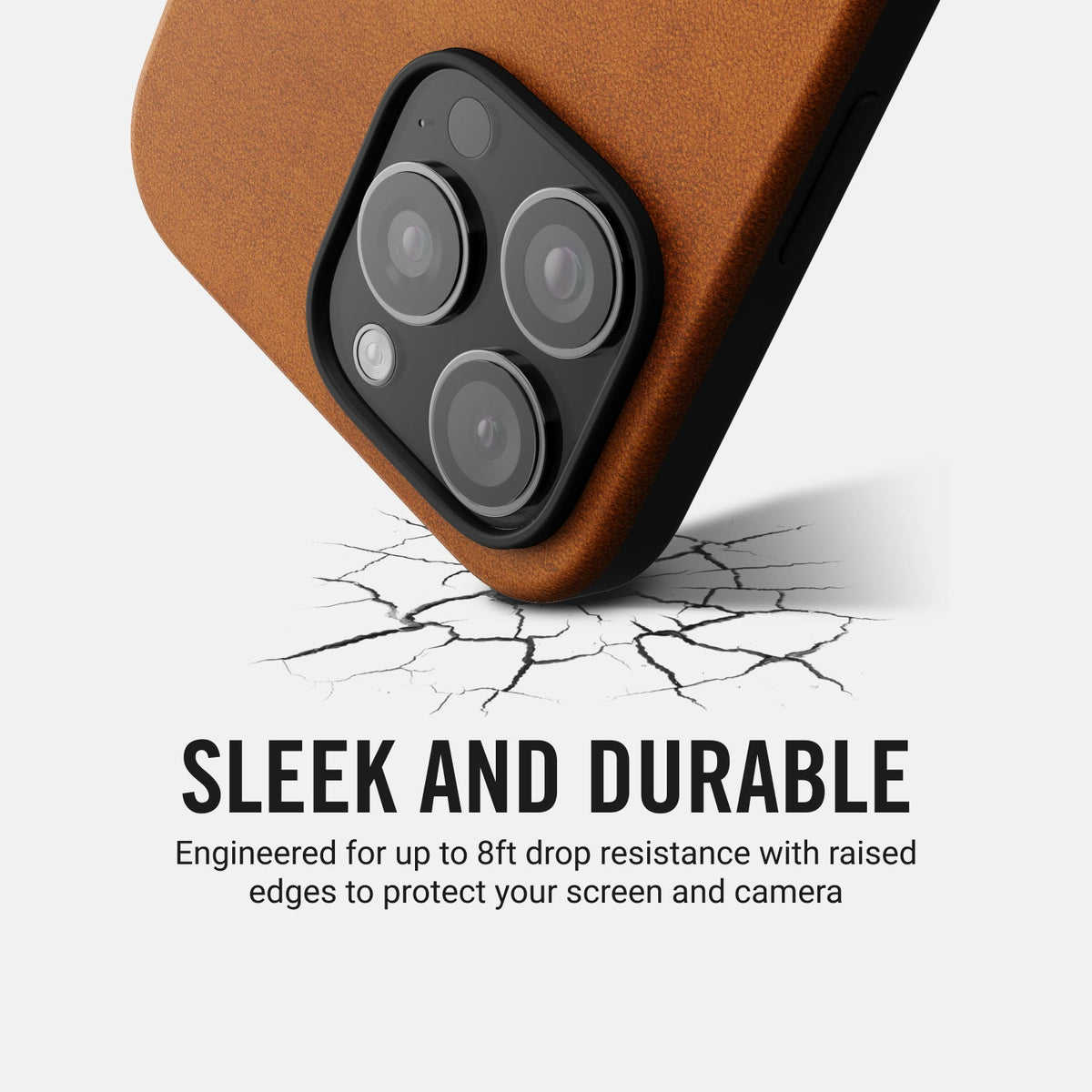 Everyday Phone Case - iPhone 16 Pro - Tobacco Brown Leather - Image 7