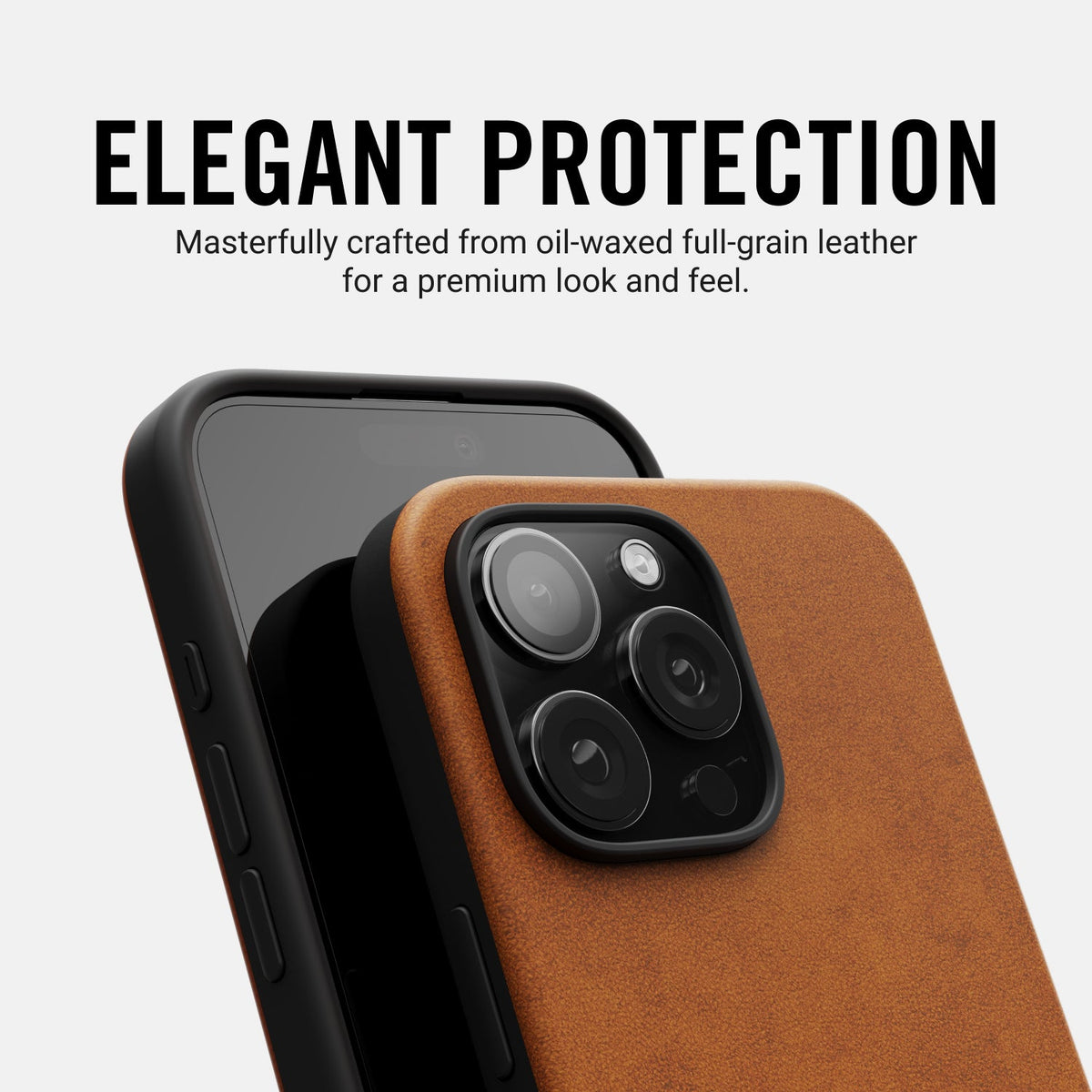 Everyday Phone Case - iPhone 16 Pro - Tobacco Brown Leather - Image 8