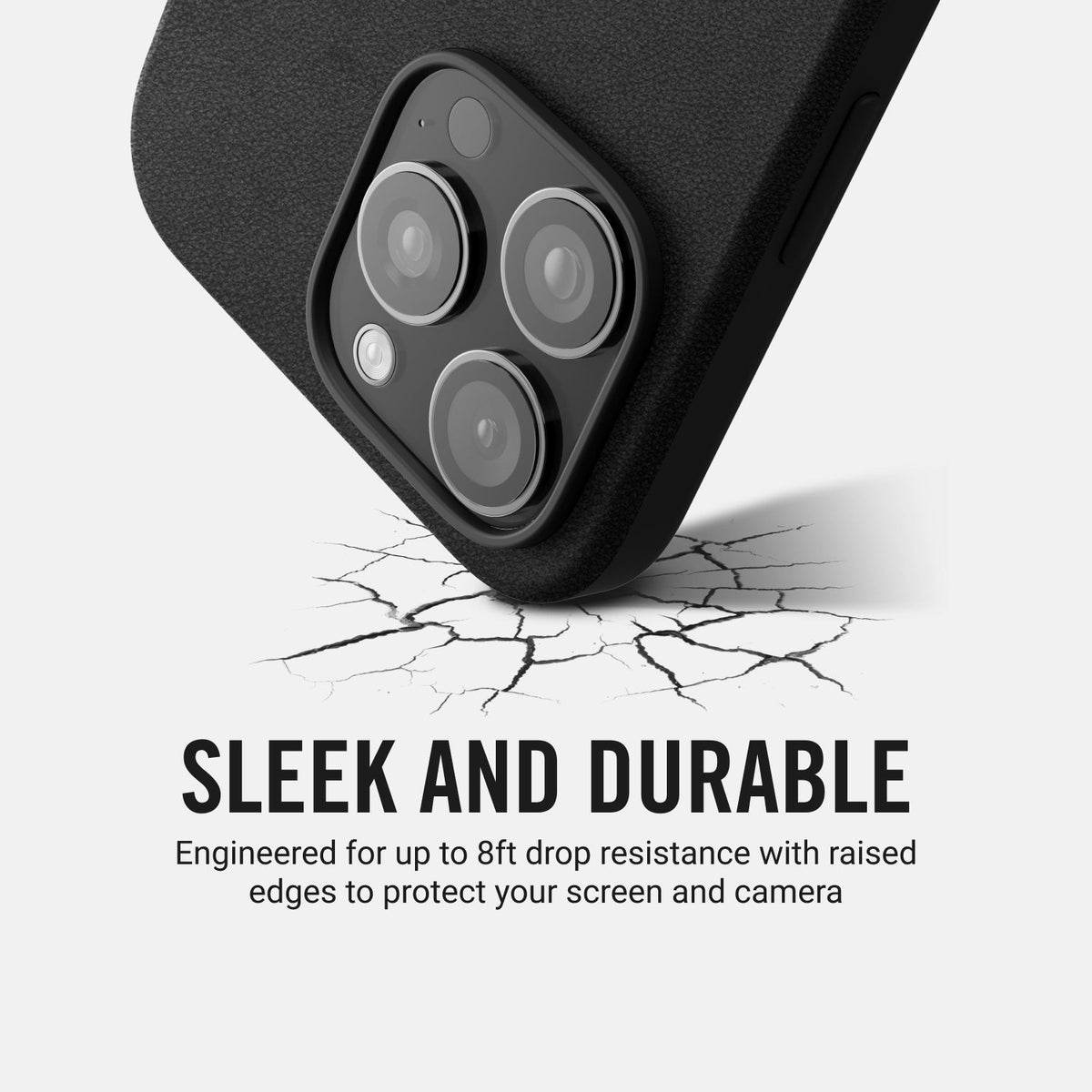 Everyday Phone Case - iPhone 16 Pro Max - Midnight Black Leather - Image 7