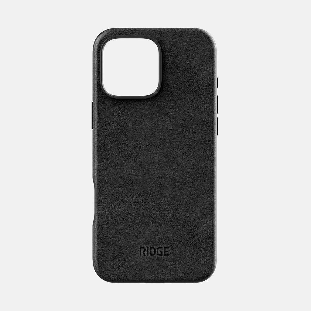 Everyday Phone Case - iPhone 16 Pro Max - Midnight Black Leather - Image 2