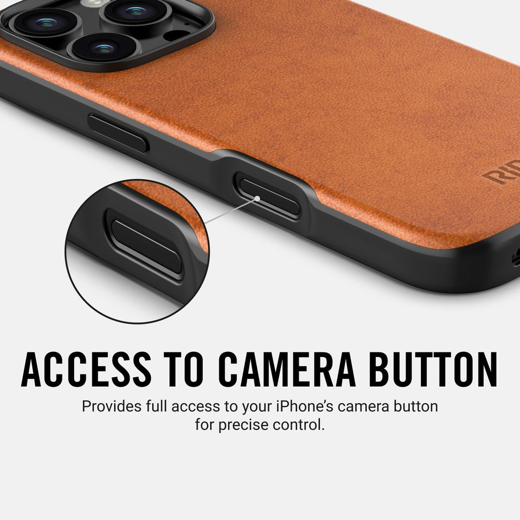 Everyday Phone Case - iPhone 16 Plus - Tobacco Brown Leather - Image 10