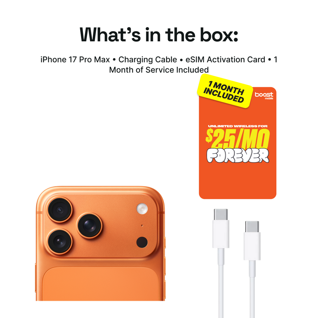 iPhone 17 Pro Max Connected Pack (Unlocked) + 1 Month Boost Mobile - Image 2