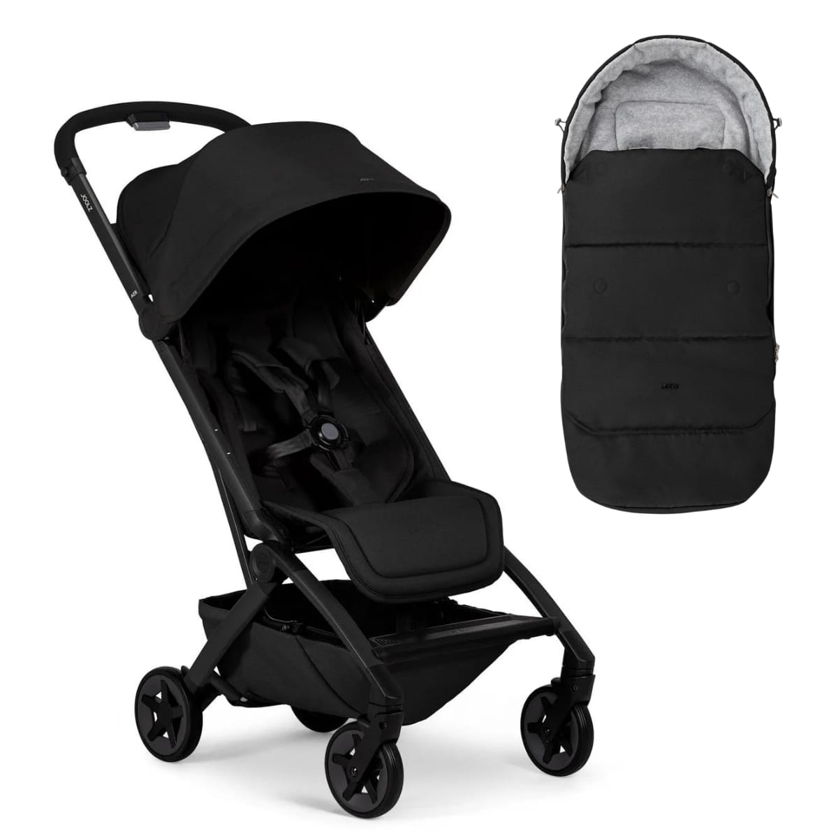 Joolz Aer2 Lightweight Compact Stroller + Footmuff Bundle - Space Black