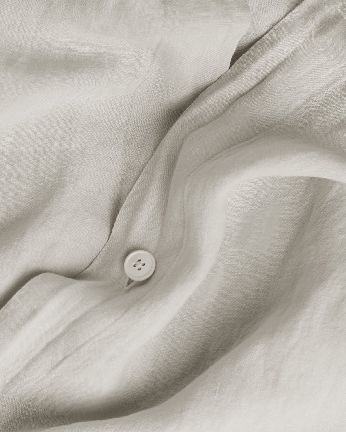 Linen Duvet Cover Set - Bone K/CK - Image 3