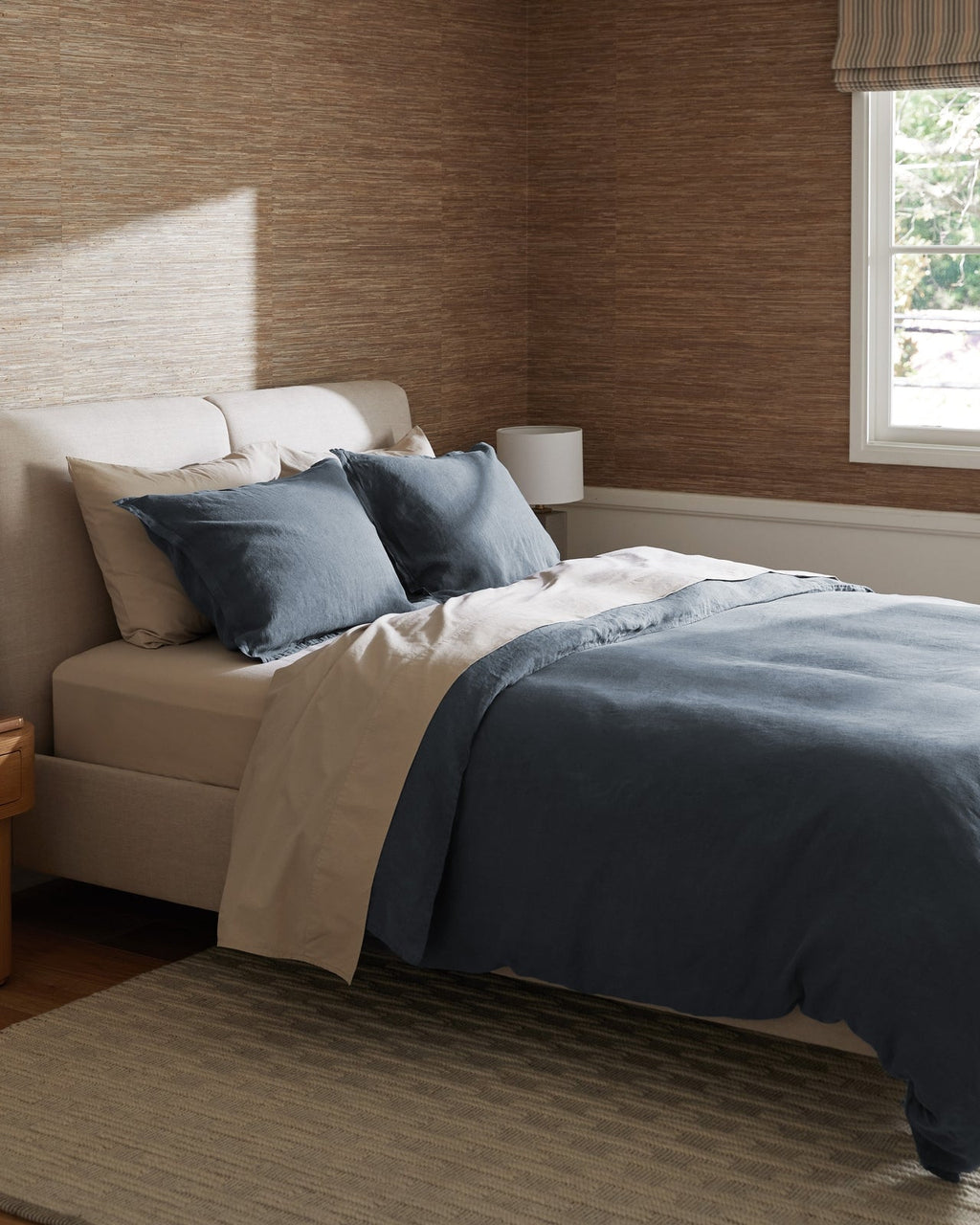 Linen Duvet Cover Set - Dusk F/Q - Image 2