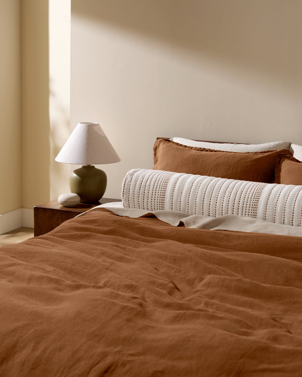 Linen Duvet Cover (Tobacco) - Image 4