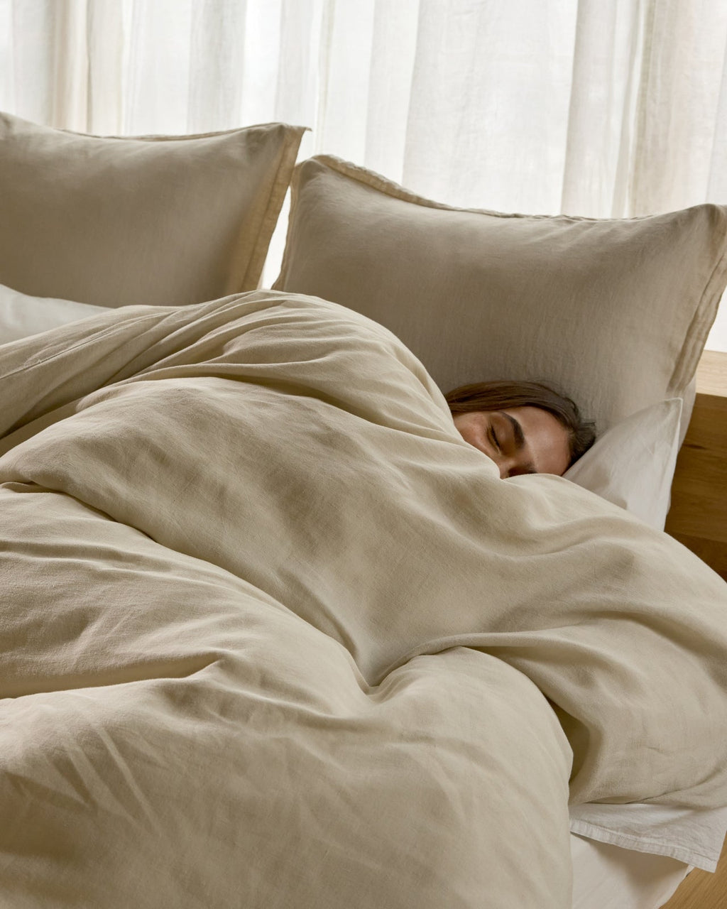 Linen Euro Sham (Bone) - Image 2