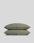 Linen Pillowcase Set (Moss)