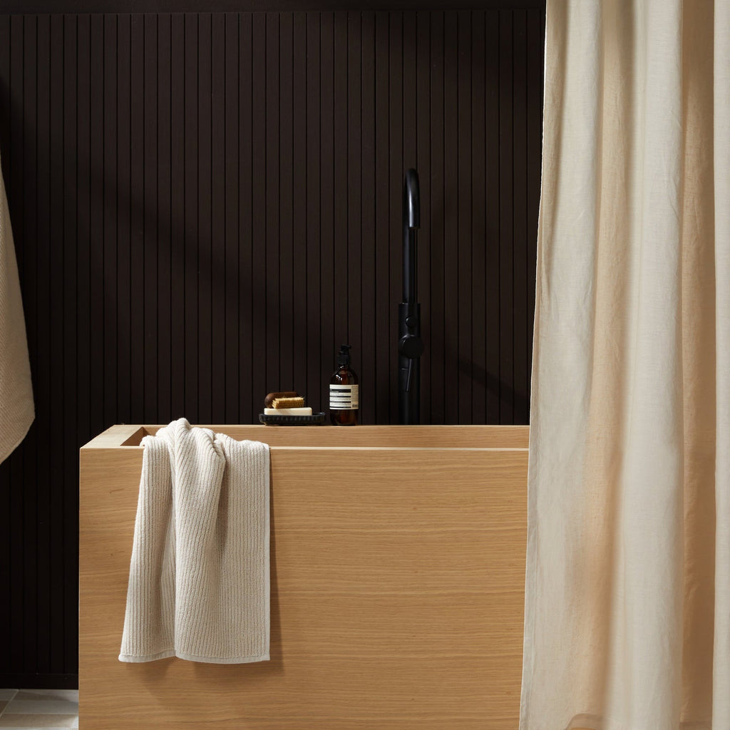 Linen Shower Curtain (Bone) - Image 2