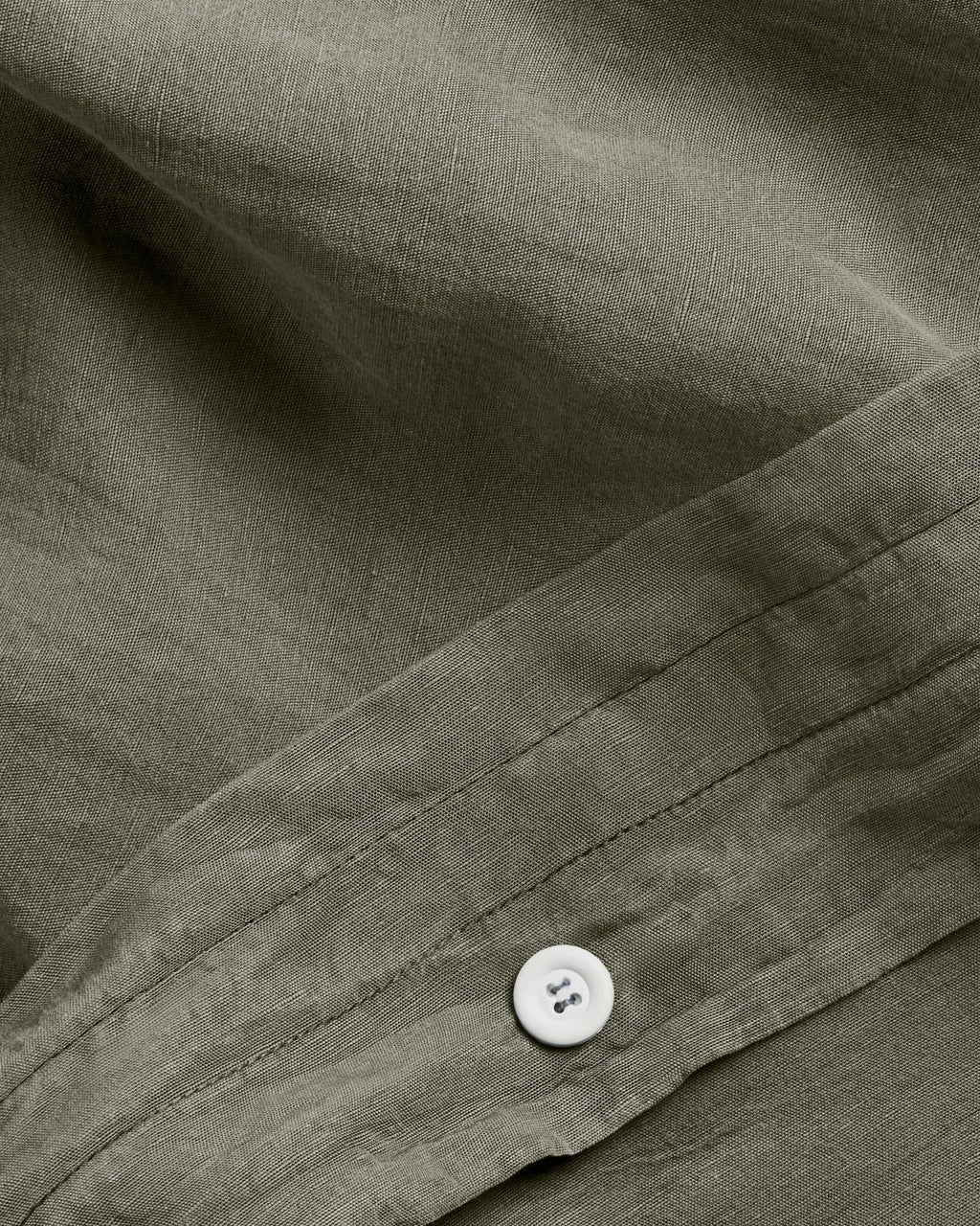 Linen Tencel Duvet Cover - FINAL SALE (Moss) - Image 3