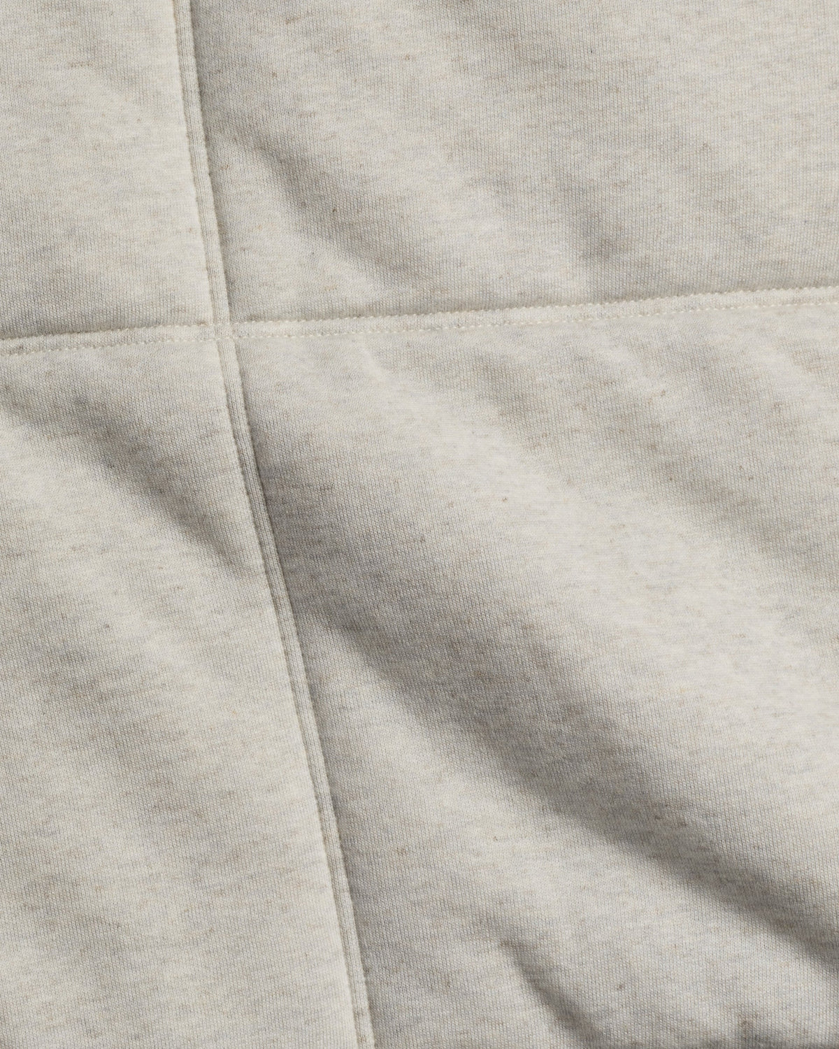 Linen Tencel Jersey Quilt - FINAL SALE (Heathered Oatmeal) - Image 3