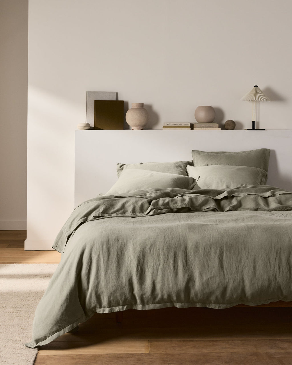 Linen Tencel Duvet Cover - FINAL SALE (Moss) - Image 2