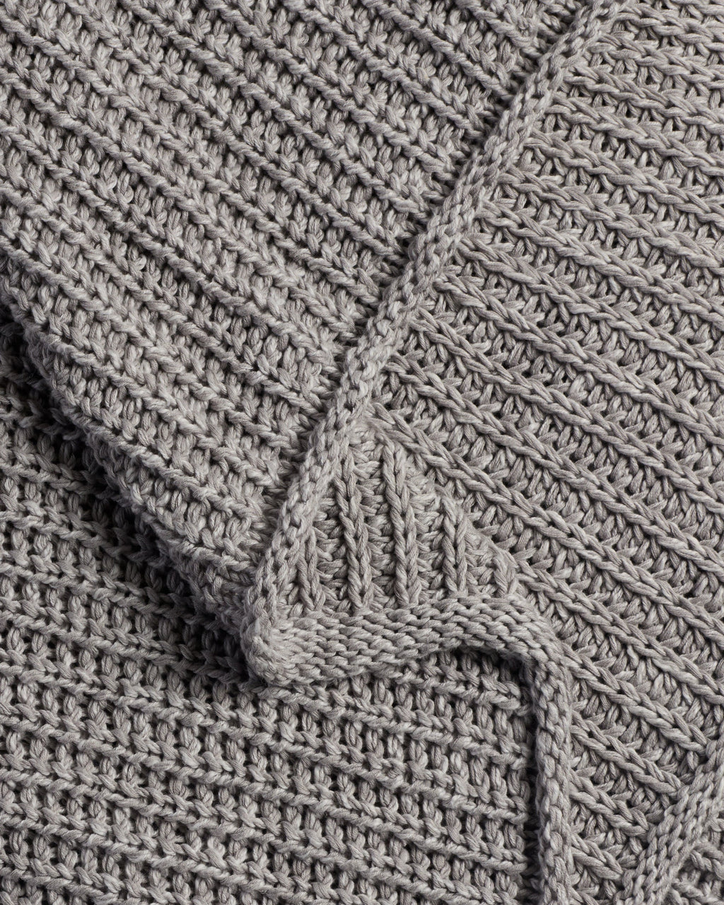Marled Cotton Throw (Pebble) - Image 3
