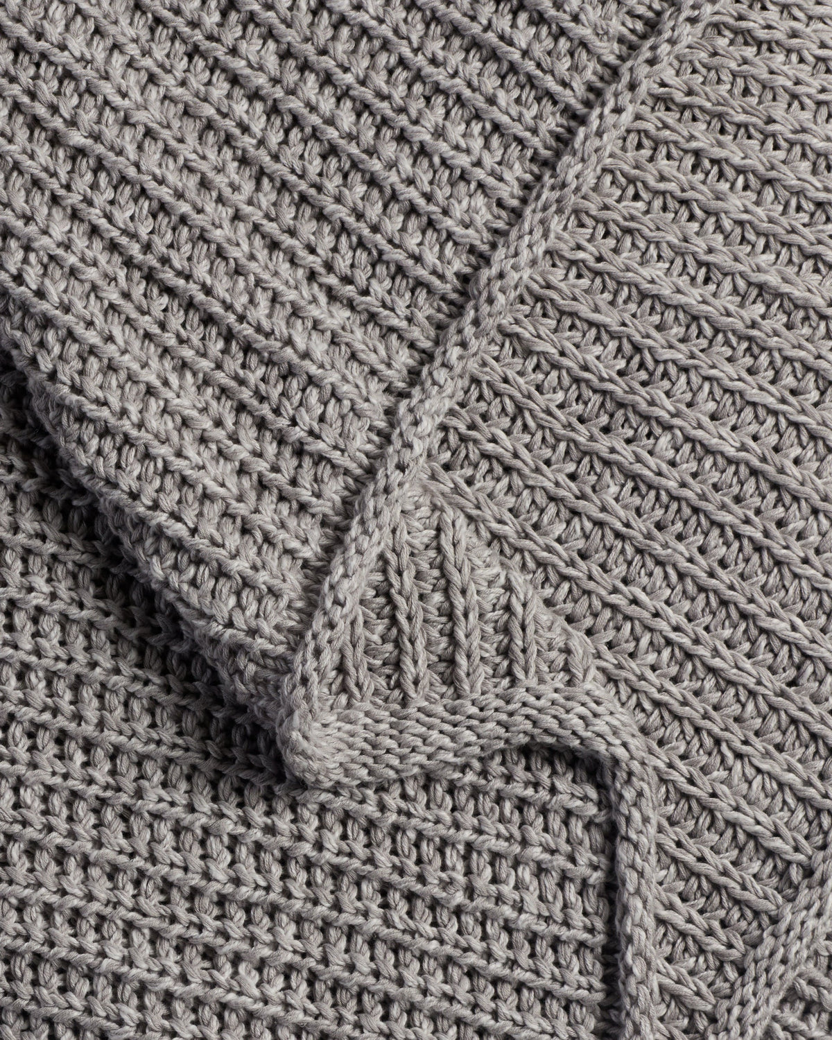 Marled Cotton Throw (Pebble) - Image 3