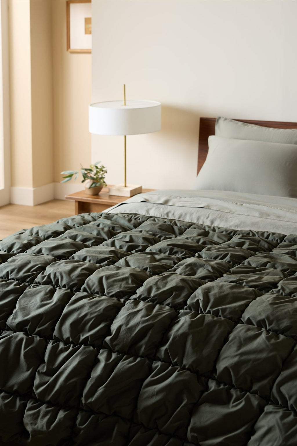 Organic Cozy Cotton Comforter - FINAL SALE (Evergreen) - Image 3