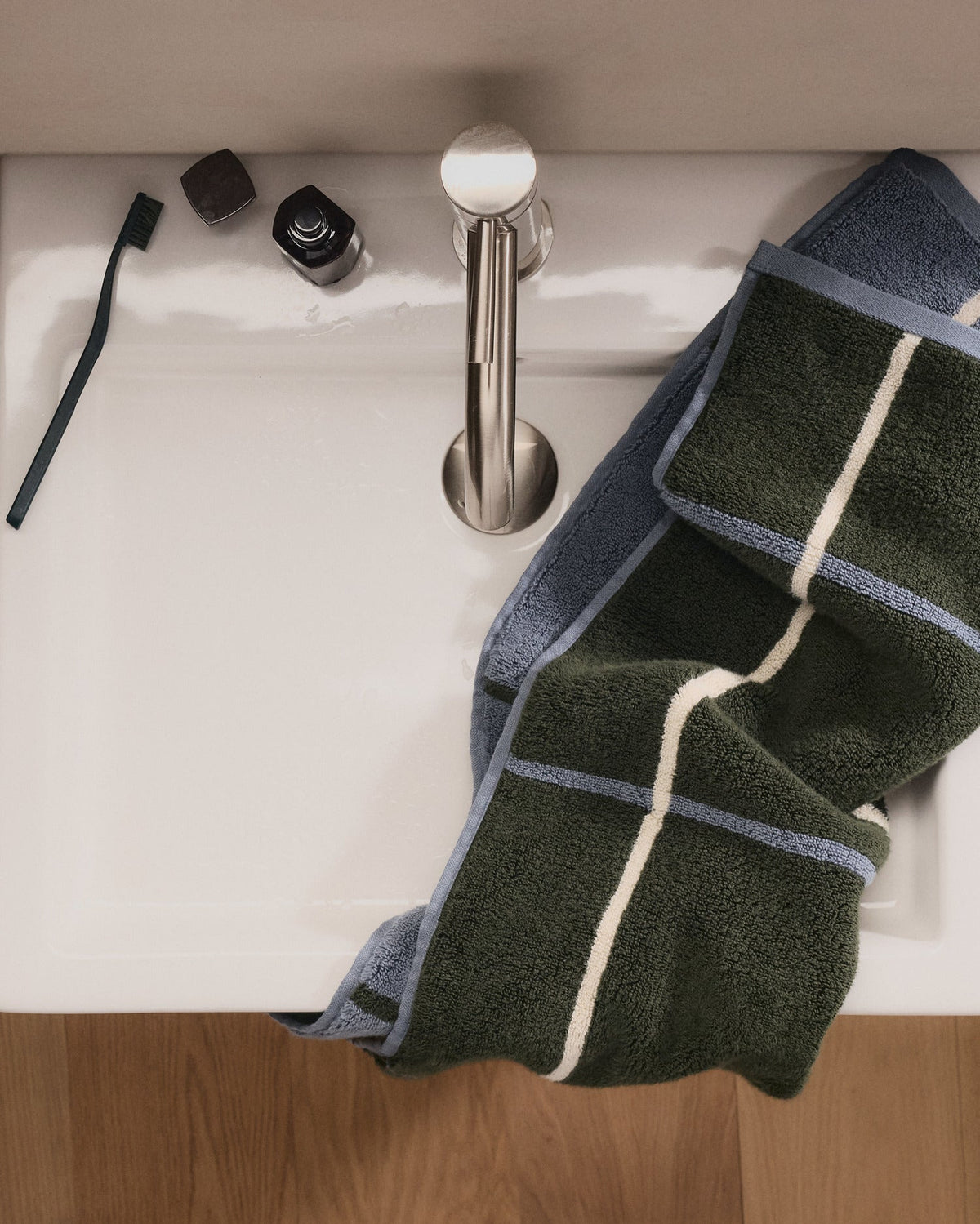 2+2 Organic Plush Bath Bundle - Dusk Windowpane - Image 2