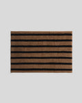 Organic Resort Stripe Tub Mat (Camel with Soft Black)