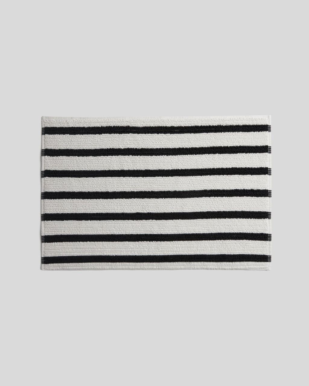 Organic Resort Stripe Tub Mat - FINAL SALE (Plaster with Soft Black)