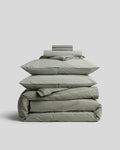 Percale Bundle - Moss Stripe K/CK