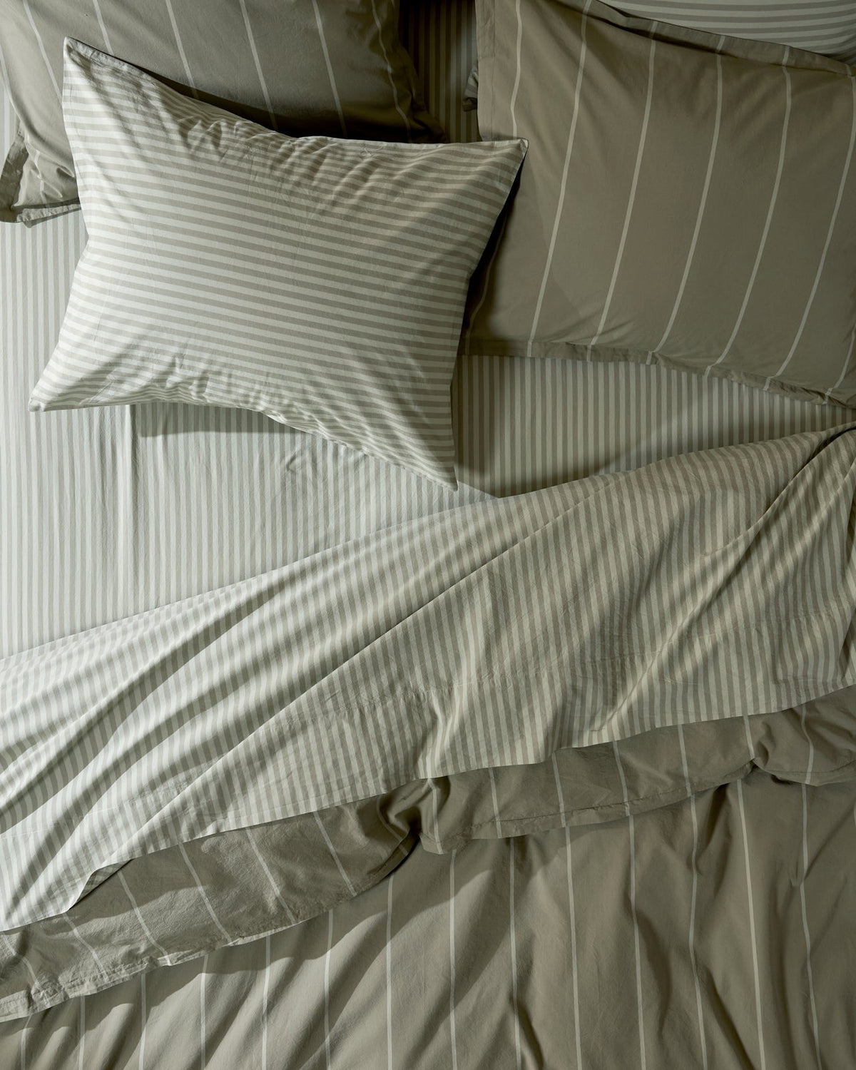 Percale Bundle - Moss Stripe F/Q - Image 2
