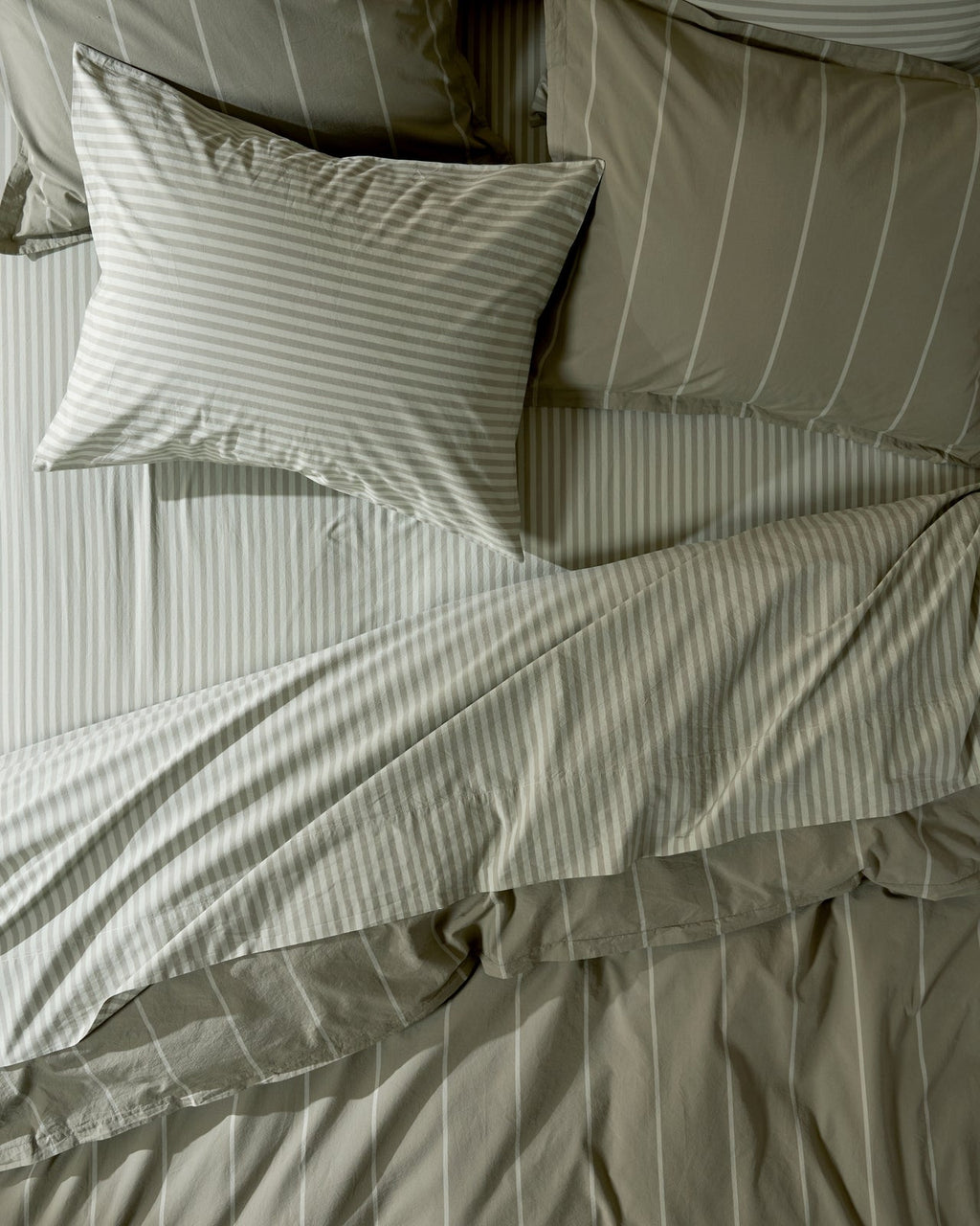 Percale Bundle - Moss Stripe K/CK - Image 2
