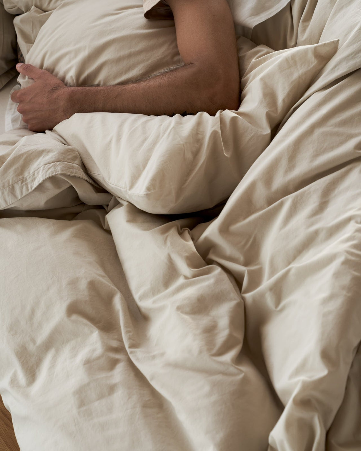 Percale Duvet Cover (Bone) - Image 2