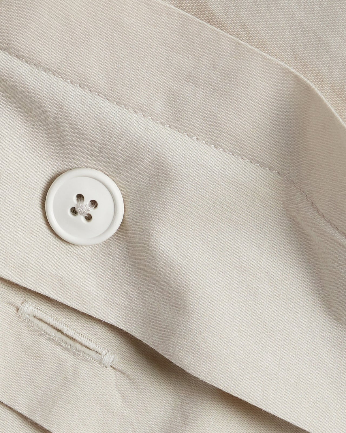 Percale Duvet Cover (Bone) - Image 3