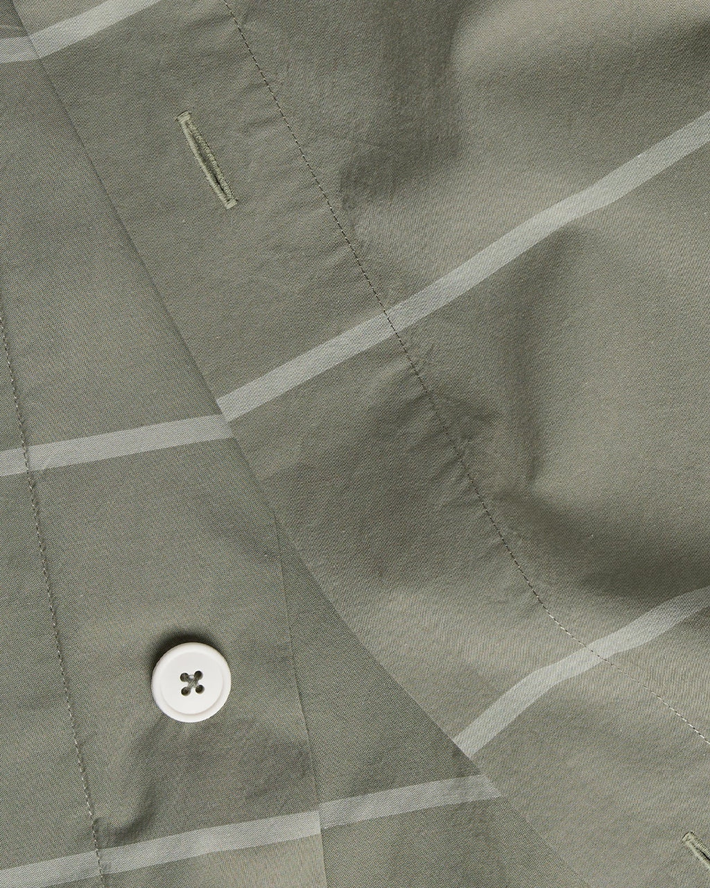 Percale Duvet Cover (Moss Stripe) - Image 3