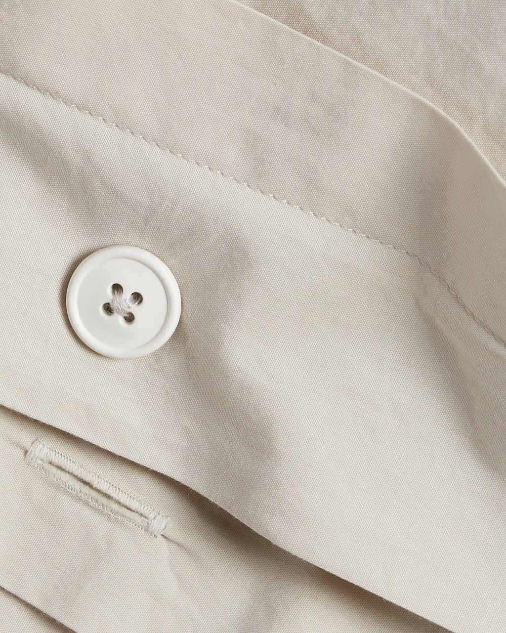 Percale Duvet Cover Set - Bone F/Q - Image 3