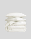 Percale Duvet Cover Set - Cream F/Q