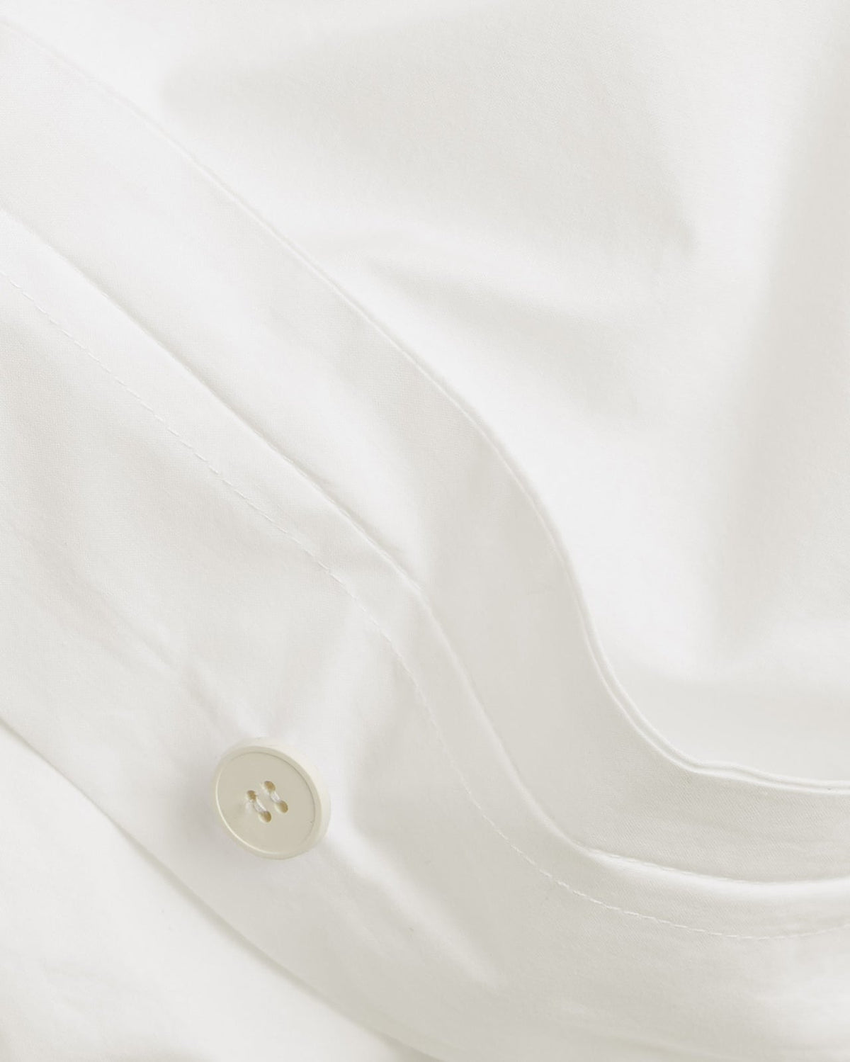 Percale Duvet Cover Set - Cream K/CK - Image 3